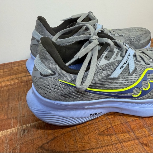 Saucony Guide 16 Gray and Blue Athletic Shoes, Women’s 8.5W - Picture 2 of 7